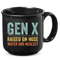GEN X raised on hose water and neglect Retro Generation X 15oz Campfire Ceramic Mug