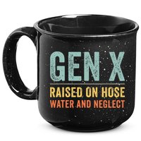 GEN X raised on hose water and neglect Retro Generation X 15oz Campfire Ceramic Mug