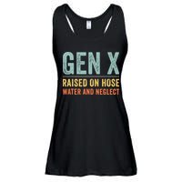 GEN X raised on hose water and neglect Retro Generation X Ladies Essential Flowy Tank