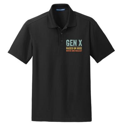 GEN X raised on hose water and neglect Retro Generation X Dry Zone Grid Polo