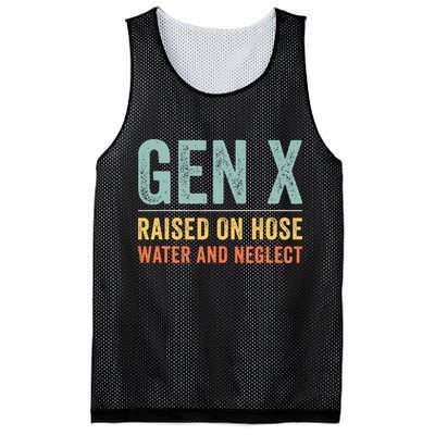 GEN X raised on hose water and neglect Retro Generation X Mesh Reversible Basketball Jersey Tank