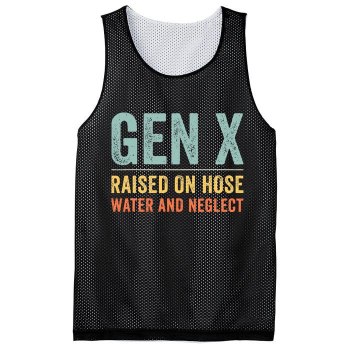 GEN X raised on hose water and neglect Retro Generation X Mesh Reversible Basketball Jersey Tank
