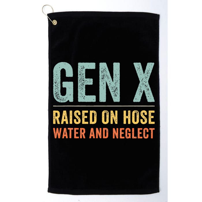 GEN X raised on hose water and neglect Retro Generation X Golf Towel