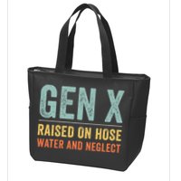 GEN X raised on hose water and neglect Retro Generation X Zip Tote Bag