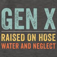 GEN X raised on hose water and neglect Retro Generation X Vector Backpack