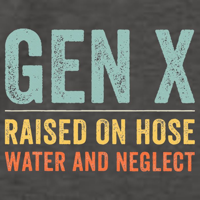 GEN X raised on hose water and neglect Retro Generation X Vector Backpack