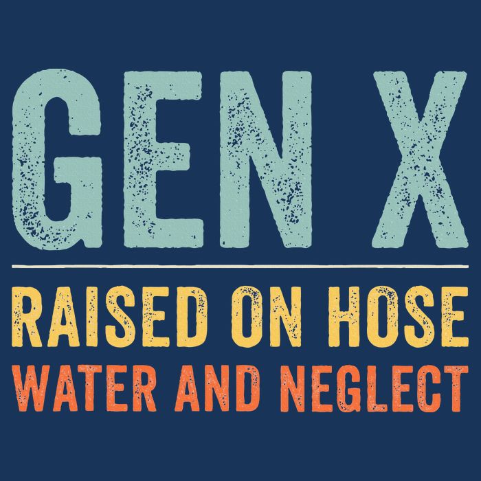 GEN X raised on hose water and neglect Retro Generation X Infant Baby Jersey Bodysuit