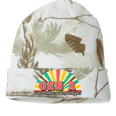 Gen X Raised On Hose Water And Neglect Generation Kati Licensed 12" Camo Beanie