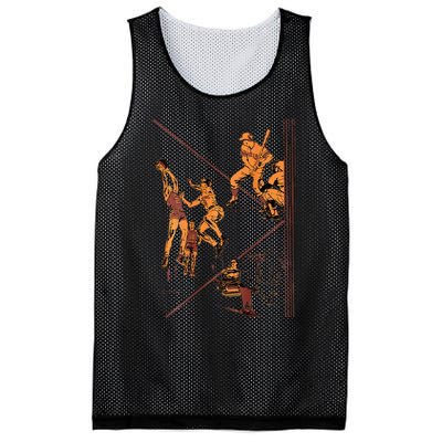 Gen X Raised On Garden Hose Water Retro Mesh Reversible Basketball Jersey Tank