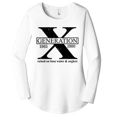 Generation X Raised On Hose Water & Neglect 1965 1980 Women's Perfect Tri Tunic Long Sleeve Shirt