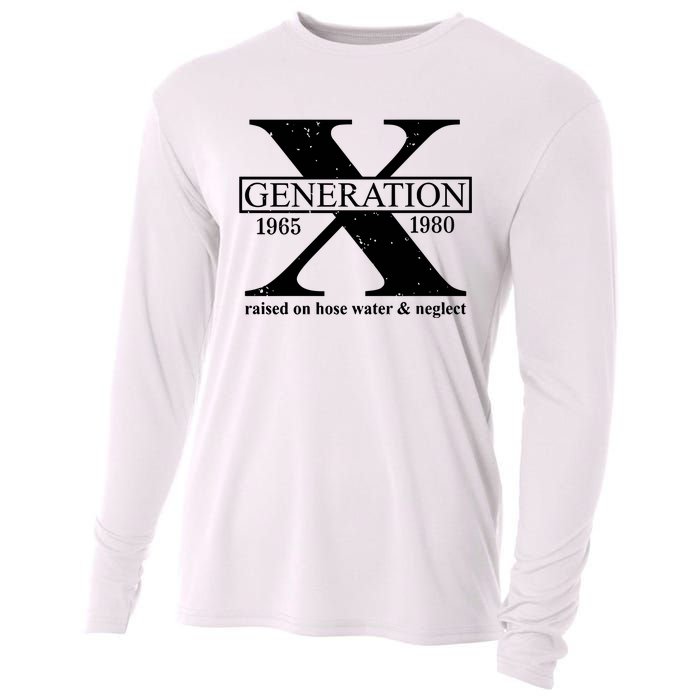 Generation X Raised On Hose Water & Neglect 1965 1980 Cooling Performance Long Sleeve Crew