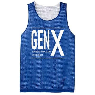 GEN X raised on hose water and neglect humor (C) Mesh Reversible Basketball Jersey Tank