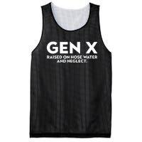 Gen X Raised On Hose Water And Neglect Humor Generation X Mesh Reversible Basketball Jersey Tank