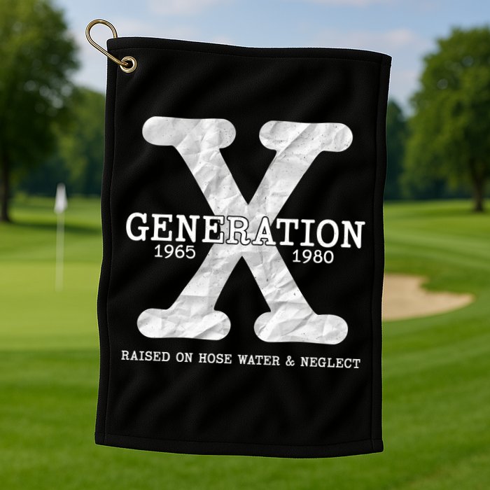 Generation X Raised On Hose Water And Neglect Golf Towel