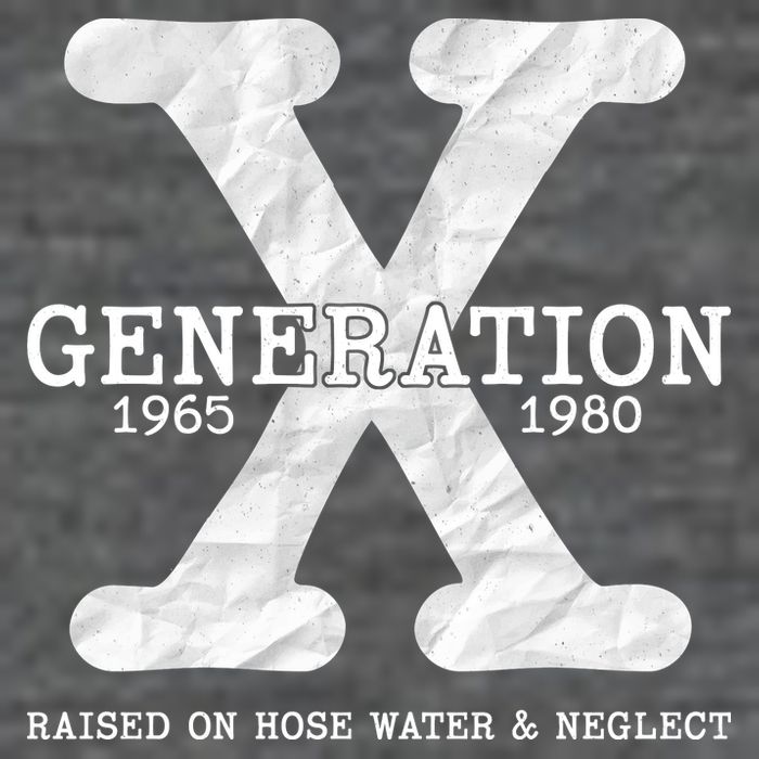 Generation X Raised On Hose Water And Neglect 7 Panel Mesh Trucker Snapback Hat
