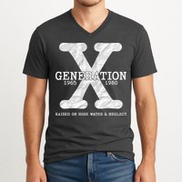 Generation X Raised On Hose Water And Neglect V-Neck T-Shirt