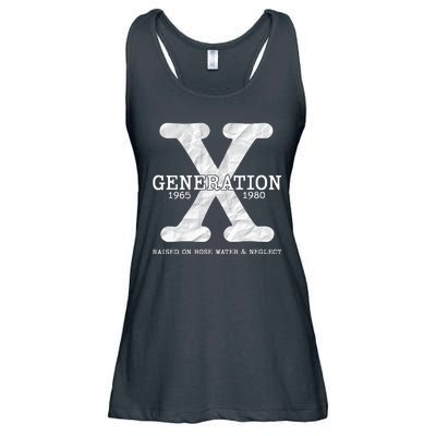 Generation X Raised On Hose Water And Neglect Ladies Essential Flowy Tank