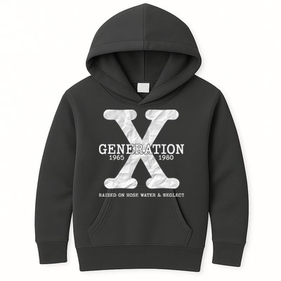 Generation X Raised On Hose Water And Neglect Kids Hoodie