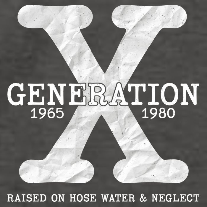 Generation X Raised On Hose Water And Neglect Vector Backpack