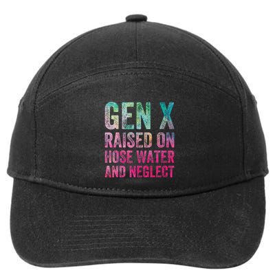 Gen X Raised On Hose Water And Neglect 7-Panel Snapback Hat