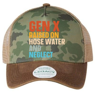 Gen X Raised On Hose Water And Neglect Legacy Tie Dye Trucker Hat