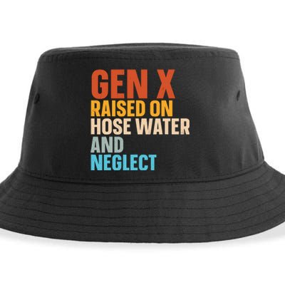 Gen X Raised On Hose Water And Neglect Sustainable Bucket Hat