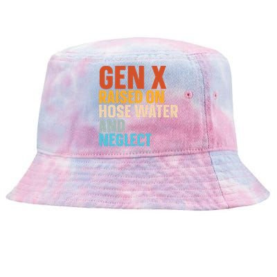 Gen X Raised On Hose Water And Neglect Tie-Dyed Bucket Hat