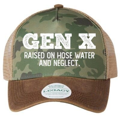 Gen X Raised On Hose Water And Neglect Legacy Tie Dye Trucker Hat