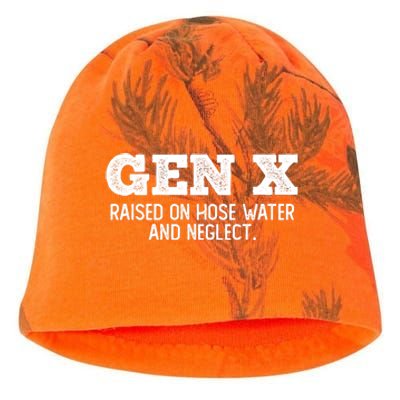 Gen X Raised On Hose Water And Neglect Kati - Camo Knit Beanie