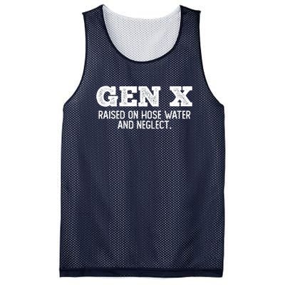 Gen X Raised On Hose Water And Neglect Mesh Reversible Basketball Jersey Tank