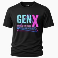 Gen X Raised On Hose Water And Neglect Funny Meme Vintage Generation X Performance Shirt