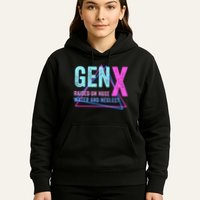 Gen X Raised On Hose Water And Neglect Funny Meme Vintage Generation X Hoodie
