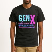 Gen X Raised On Hose Water And Neglect Funny Meme Vintage Generation X Tall T-Shirt