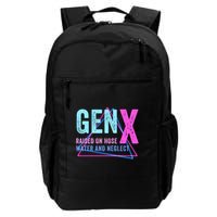 Gen X Raised On Hose Water And Neglect Funny Meme Vintage Generation X Backpack