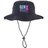 Gen X Raised On Hose Water And Neglect Funny Meme Vintage Generation X Bucket Hat