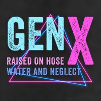 Gen X Raised On Hose Water And Neglect Funny Meme Vintage Generation X Tumbler
