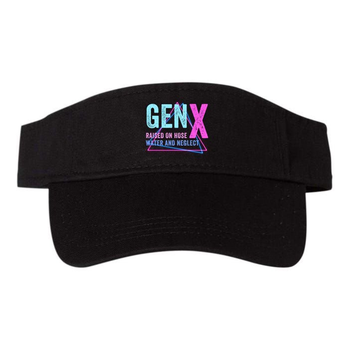 Gen X Raised On Hose Water And Neglect Funny Meme Vintage Generation X Visor