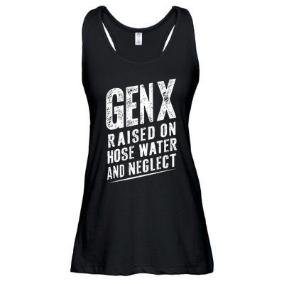 Gen X Raised On Hose Water And Neglect Gen X Ladies Essential Flowy Tank