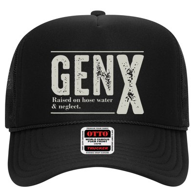 Gen X Raised On Hose Water And Neglect Humor Generation X Trucker Hat