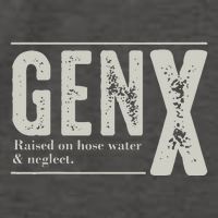 Gen X Raised On Hose Water And Neglect Humor Generation X Vector Backpack