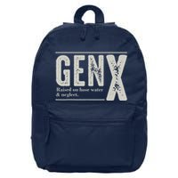 Gen X Raised On Hose Water And Neglect Humor Generation X 16 in Basic Backpack
