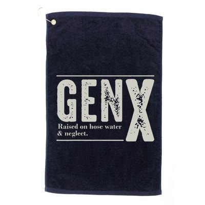 Gen X Raised On Hose Water And Neglect Humor Generation X Golf Towel