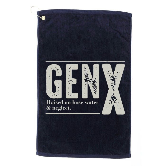 Gen X Raised On Hose Water And Neglect Humor Generation X Golf Towel