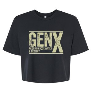 Gen X Raised On Hose Water And Neglect Bella+Canvas Jersey Crop Tee