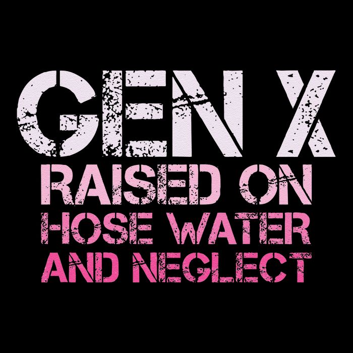 Gen X Raised On Hose Water And Neglect Humor Generation X Flexfit Unipanel Trucker Cap
