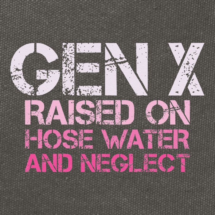 Gen X Raised On Hose Water And Neglect Humor Generation X Cotton Canvas Backpack