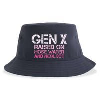 Gen X Raised On Hose Water And Neglect Humor Generation X Sustainable Bucket Hat