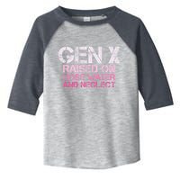 Gen X Raised On Hose Water And Neglect Humor Generation X Toddler Fine Jersey T-Shirt