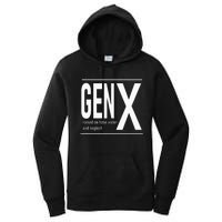 Gen X Raised On Hose Water And Neglect Humor Women's Pullover Hoodie