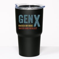 Gen X Raised On Hose Water And Neglect Funny Meme Vintage Generation X Tumbler